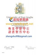 東安格利亞大學文憑範本|東英吉利亞大學假文憑製作購買