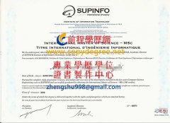 SUPINFO國際大學信息技術學院學位文憑範本