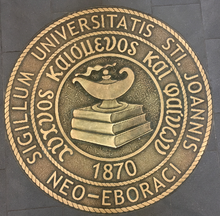Seal of St Johns University--New York.png